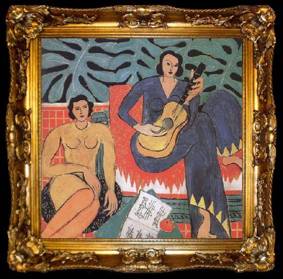 framed  Henri Matisse The Music (mk35), ta009-2